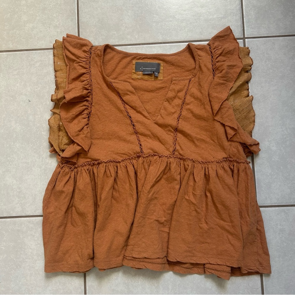 Caroline Ruffled Babydoll Top - Picture 4 of 10